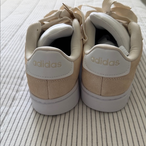 Adidas Women’s Beige and White Cloudfoam Sneakers - Picture 3 of 5